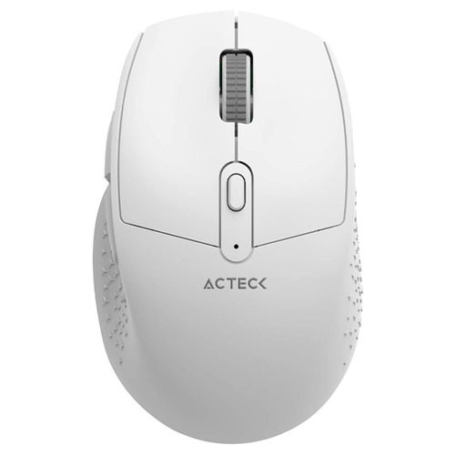 Mouse acteck optimize ergo mi680 1600dpi 6 botones inalambrico usb 2.4 ghz blanc