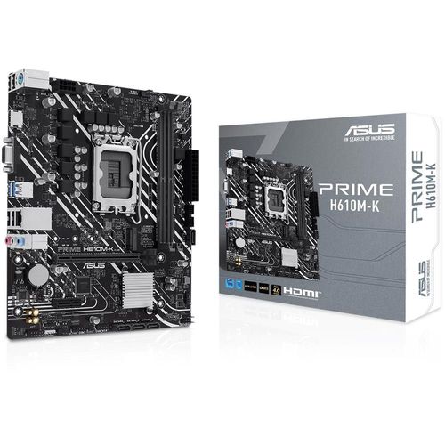 Tarjeta madre asus prime h610m-k lga 1700 2x ddr5 1x m.2 pcie 4.0 micro atx