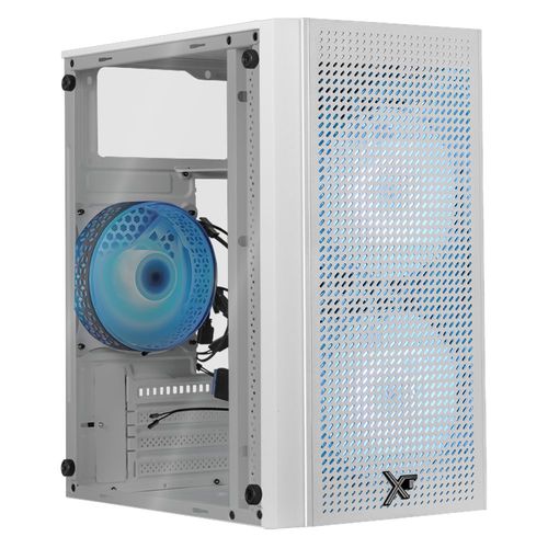 Gabinete xtreme pc gaming air max mini torre 3 fan argb blanco