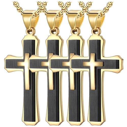 Cadenas y Dijes MXEEM-004 SacredGleam02 Cadenas y Dije Triple Cruz