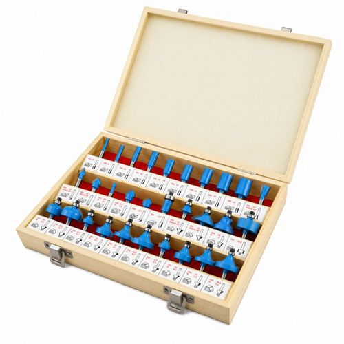 Kit de 30 Brocas para Router Silverline –Con Estuche de Madera
