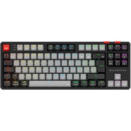 Teclado gamer balam rush pro gk990 inalambrico 80% rgb g/bk