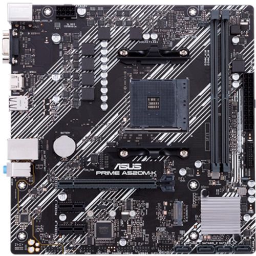 Tarjeta madre asus prime a520m-k/csm am4 ddr4 m.2 micro atx