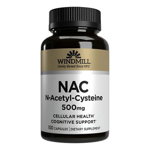 Windmill nac n-acetilcisteína 500 mg 100 cápsulas