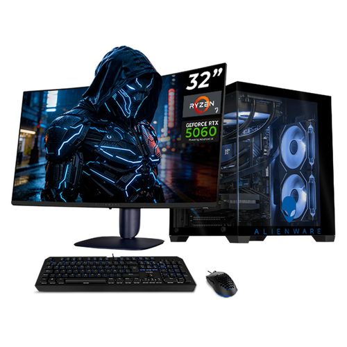 Xtreme pc rtx 5060 ryzen 7 32gb ssd 1tb monitor 32 wifi