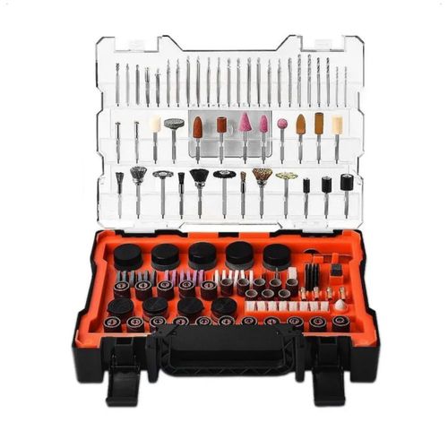 Kit 480 Pzas Accesorios Para Mini Taladro Mototool Negro Naranja