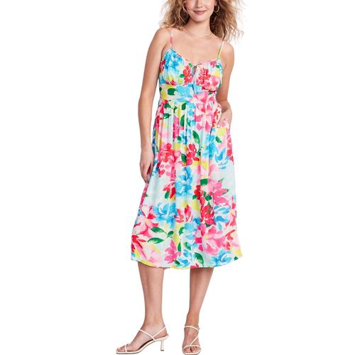 Vestido Old Navy Fit & Flare Floral Smocked Rosa Mujer 65752