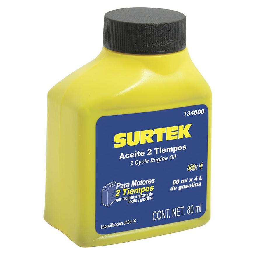 Aceite Equipos 2 Tiempos 80 Ml Disminuye Emisiones Surtek