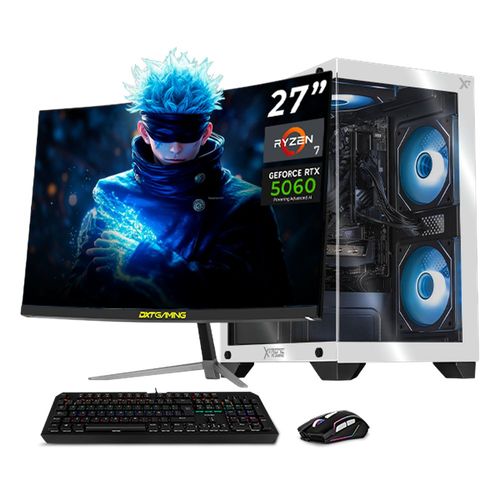 Xtreme pc rtx 5060 ryzen 7 16gb ssd 1tb monitor 27 wifi