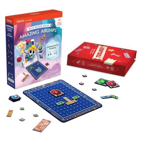 Osmo Math Wizard and the Amazing Airships - Juego educativo de matemáticas para iPad y Fire Tablet (requiere base Osmo, no incluida)