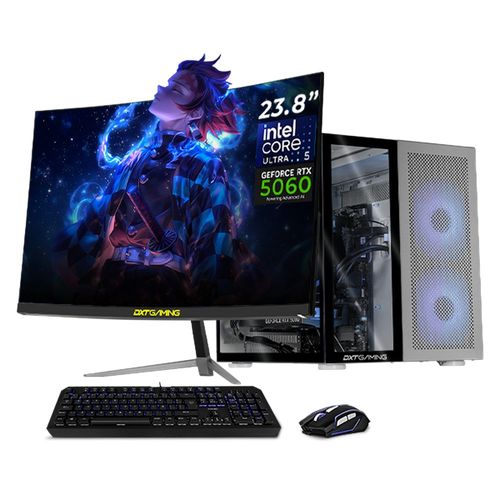 Pc gamer dxt rtx 5060 ultra 5 16gb ddr5 ssd 1tb monitor 23.8