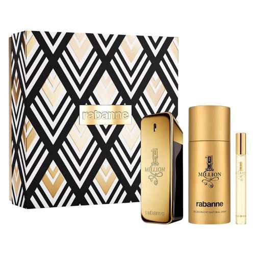 SET ONE MILLION 3PZS 100ML EDT SPRAY/DESODORANTE SPRAY 150ML/10ML EDT SPRAY