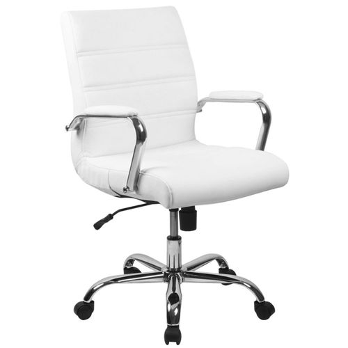 Silla de escritorio giratoria de respaldo medio Whitney de Flash Furni