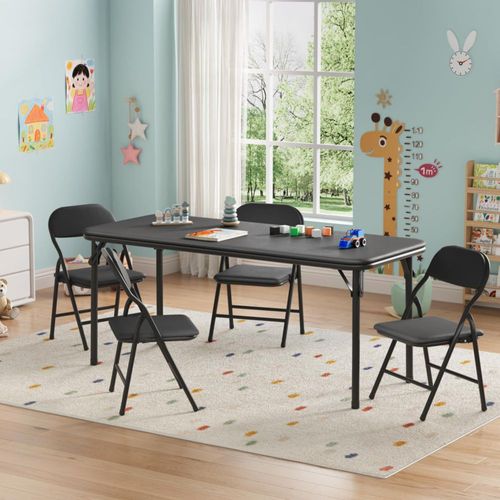 Juego de mesa y sillas plegables de 5 piezas para niños de GarveeHome,