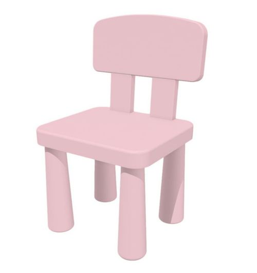 Silla infantil rosa supuzz para mesa - Silla infantil con respaldo de