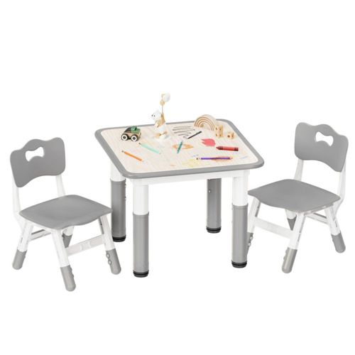 Juego de mesa y sillas infantiles Pterying - Escritorio ajustable en a