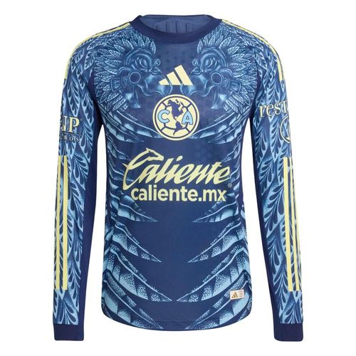 Jersey adidas hombre club america azul manga larga jugador visitante 25/26