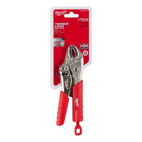 Pinzas Presión Punta Curva Torque Lock 7 48-22-3407 Milwaukee