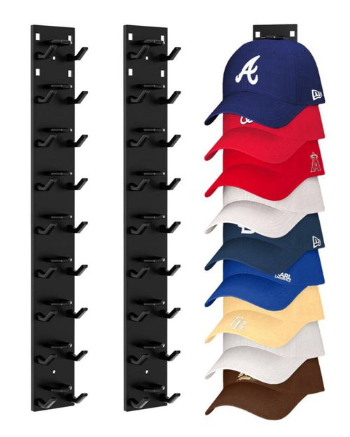 Organizador de gorras Meeenmiil para gorras de béisbol (paquete de 2),