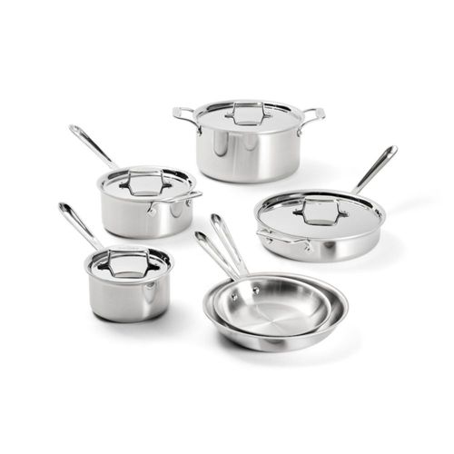 Juego de utensilios de cocina All-Clad D5® de acero inoxidable de 10 p