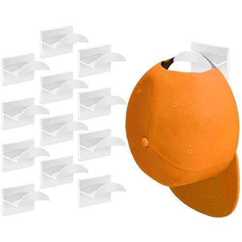 Ganchos adhesivos para sombreros Qteeyou para pared (12 unidades) - Pe
