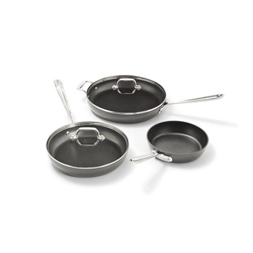 Juego de sartenes antiadherentes All-Clad HA1 de aluminio anodizado du
