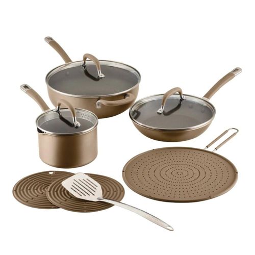 Juego de ollas y sartenes antiadherentes de inducción Circulon Serie A