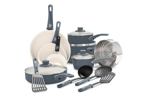 Juego de utensilios de cocina antiadherentes GreenLife de 16 piezas, o