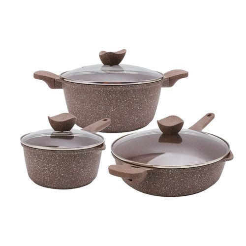 Juego de utensilios de cocina antiadherentes de aluminio fundido Count