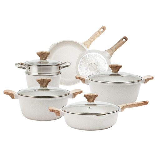 Juego de utensilios de cocina antiadherentes de aluminio fundido Count