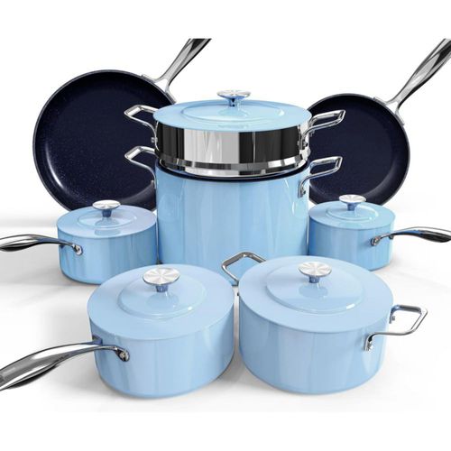 Juego de utensilios de cocina Nuwave Lux de 13 piezas, forjados y lige