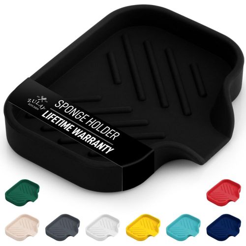 Soporte pequeño de silicona para esponjas Zulay Kitchen (4,9 x 3,3 pul