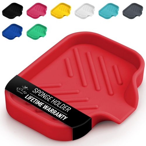Soporte pequeño de silicona para esponjas Zulay (4,9 x 3,3 pulgadas) –