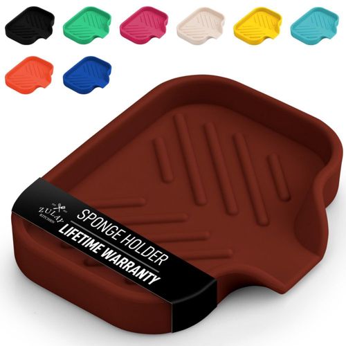 Soporte pequeño de silicona para esponjas Zulay Kitchen (4,9 x 3,3 pul