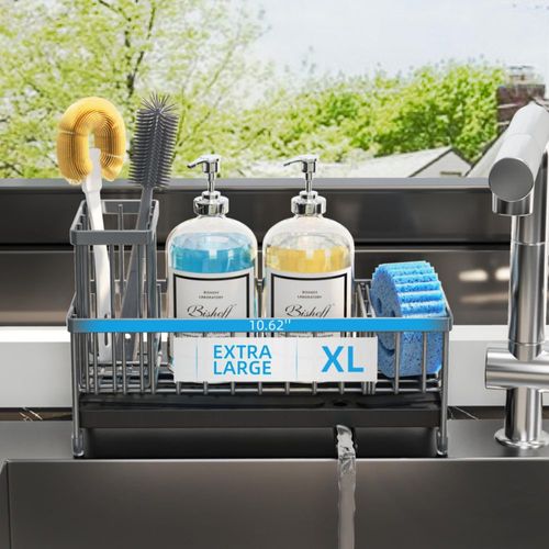 Soporte extragrande para esponjas Moforoco para fregadero de cocina, o