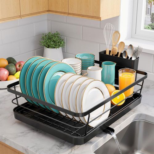 Escurridor de platos Sakugi de acero inoxidable para encimera de cocin