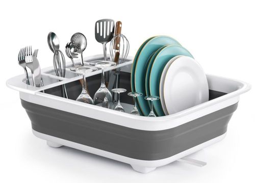 Escurridor de platos plegable THANSTAR para cocina de caravana, organi