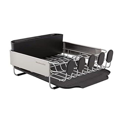 Escurridor de platos KitchenAid compacto, que ahorra espacio y es resi