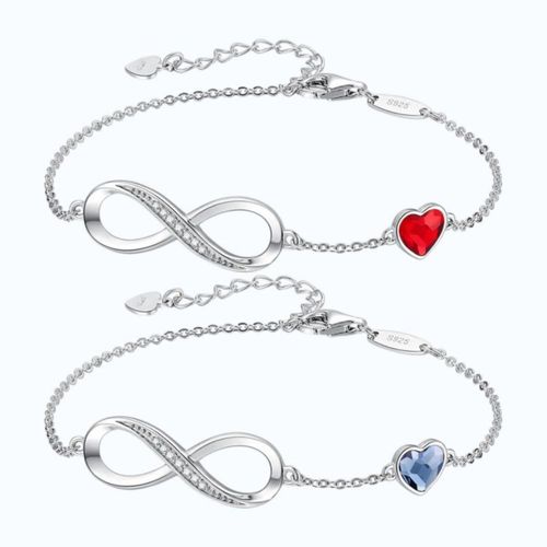 Pulsera Love Infinito Ajustable 2pz Plata