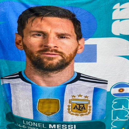 Cobija Frazada Ultra Suave Messi 10 Argentina Estampa