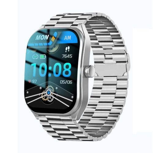 Reloj Smartwatch Curva 2.01 Bluetooth Color Gris