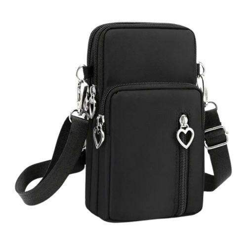 Bolso Cruzado De Un Solo Hombro El Móvil Mujer, Color Negro