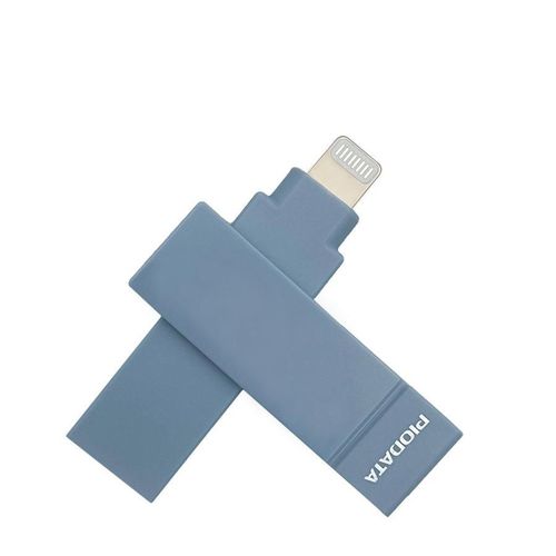 Memoria de almacenamiento PIODATA IXFlash 256GB Lightning a USB-A Azul