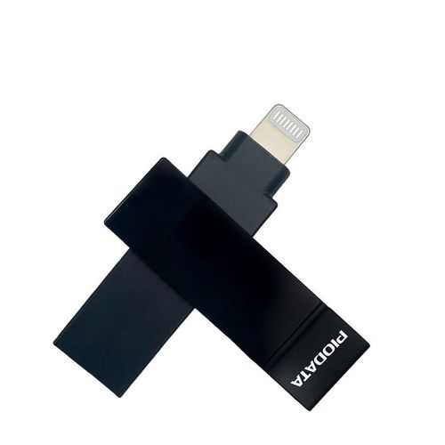 Memoria de almacenamiento PIODATA IXFlash 256GB Lightning a USB-A Gris