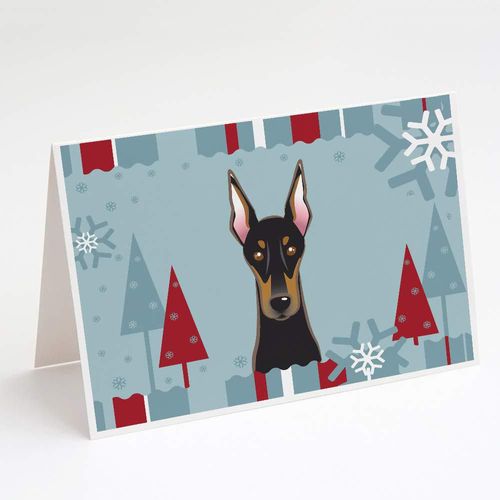 Paquete de 8 Tarjetas de Felicitación Doberman de Caroline's Treasures