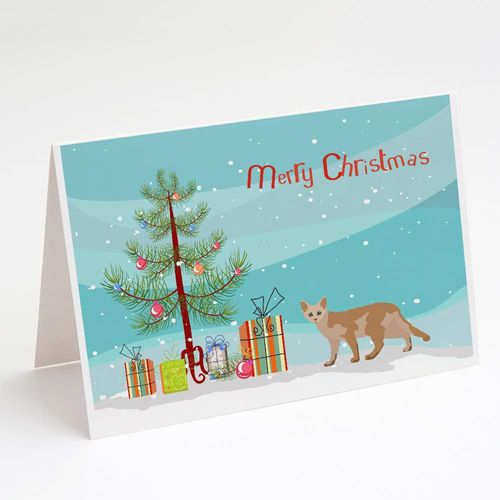 Tarjetas de felicitación Caroline's Treasures Devon Rex - Pack de 8
