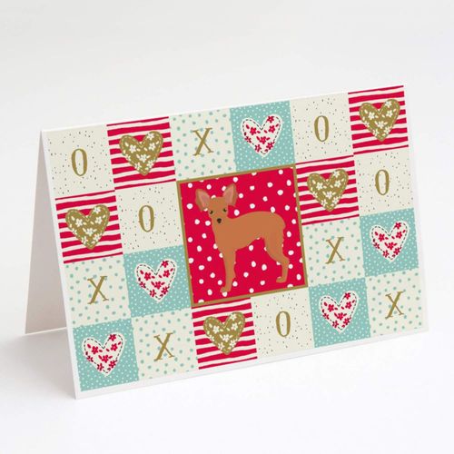 Juego de 8 tarjetas de felicitación 5x7 de Caroline's Treasures