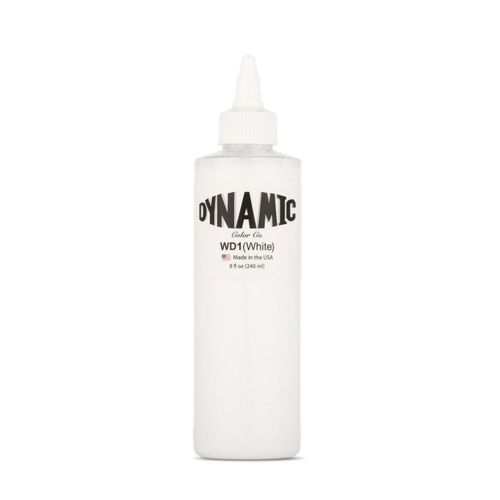 Tinta de tatuaje blanca vegana Dynamic Color Co 240 ml