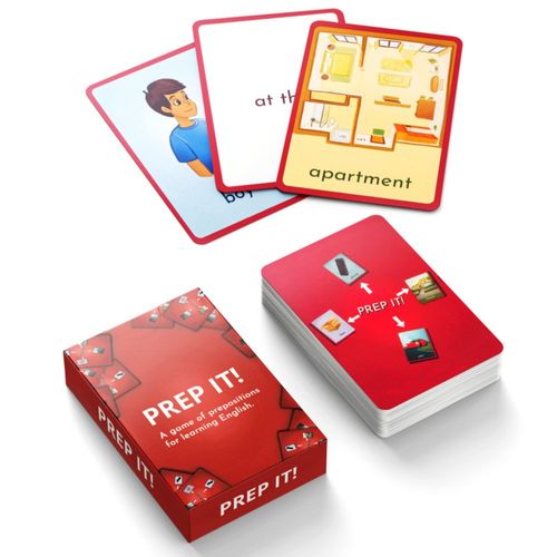 Tarjetas Didácticas PHRASE IT Prep It – Juego de Preposiciones para ESL