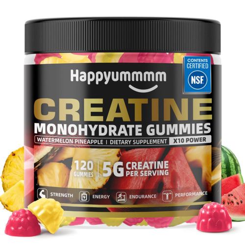 Creatina Gominola Happyummmm 120 gominolas 5 g certificado NSF